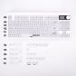 104+19 PC Frost Milk White Semitransparent Backlit Cool Keycaps Set Screen Printing for Cherry MX Mechanical Keyboard